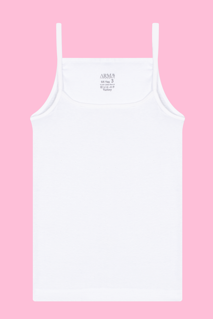 Picture of Kız Çocuk Ribana Atlet İp Askı (%100 Pamuk)