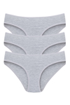 Picture of Gri 3'lü Kadın Külot Slip Pamuklu