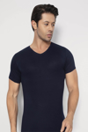 Picture of Erkek Bambu Tişört V Yaka Kısa Kol Lacivert