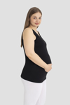 Picture of Kadın Pamuklu Hamile Atleti  Siyah Kalın Askılı