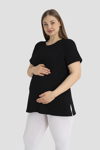 Picture of Pamuklu Siyah Hamile Tişört