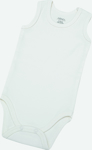 Picture of %100 Organik Pamuk  Beyaz Bebek Atlet Çıtçıtlı Zıbın Body