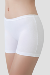 Picture of Kadın Beyaz Boxer Şort Pamuklu Likralı