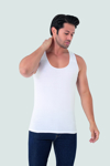 Picture of Erkek İz Bırakmayan Dikişsiz Atlet Beyaz %100 Pamuklu