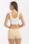 Picture of Basic Lazer Kesim Dikişsiz Kadın Boxer  Ten