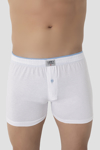 Picture of Erkek Beyaz Düğmeli Boxer Süprem (%100 Pamuk)