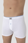 Picture of Erkek Beyaz Düğmeli Boxer Süprem (%100 Pamuk)