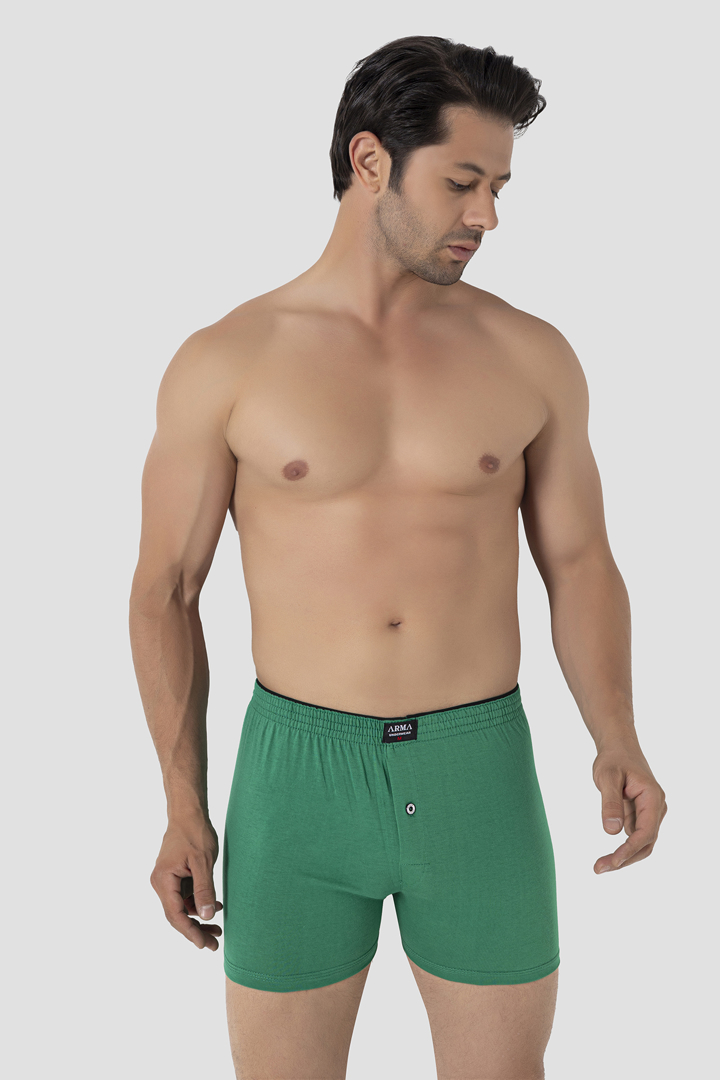 Picture of Erkek Yeşil Düğmeli Boxer Süprem (%100 Pamuk)