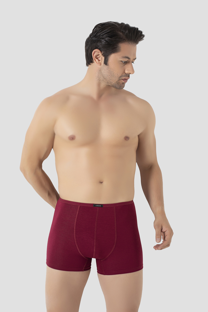 Picture of Bordo Erkek Bambu Boxer  İnce Bel Lastikli