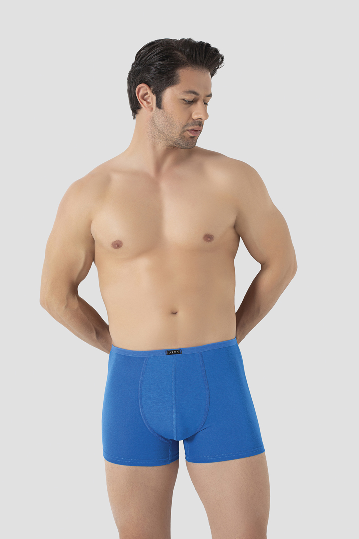 Picture of Mavi Erkek Bambu Boxer  İnce Bel Lastikli