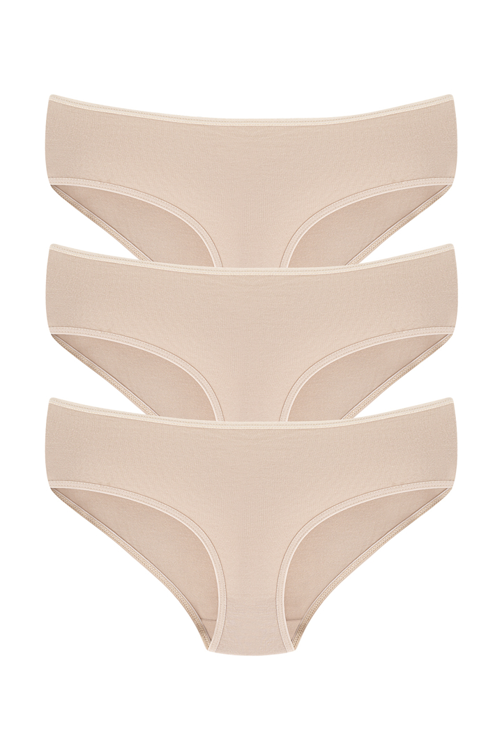 Picture of Kadın Bambu Külot Ten 3'lü Paket Extra Yumuşak ve Esnek, Nefes Alan Kumaş