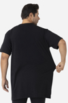 Picture of Siyah Erkek Büyük Beden Tişört Sıfır Yaka Kısa Kollu Fanila %100 Pamuk Penye