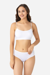 Picture of Kadın Bambu İp Askılı Çıkarılabilir Pedli Büstiyer Beyaz 2'li Paket