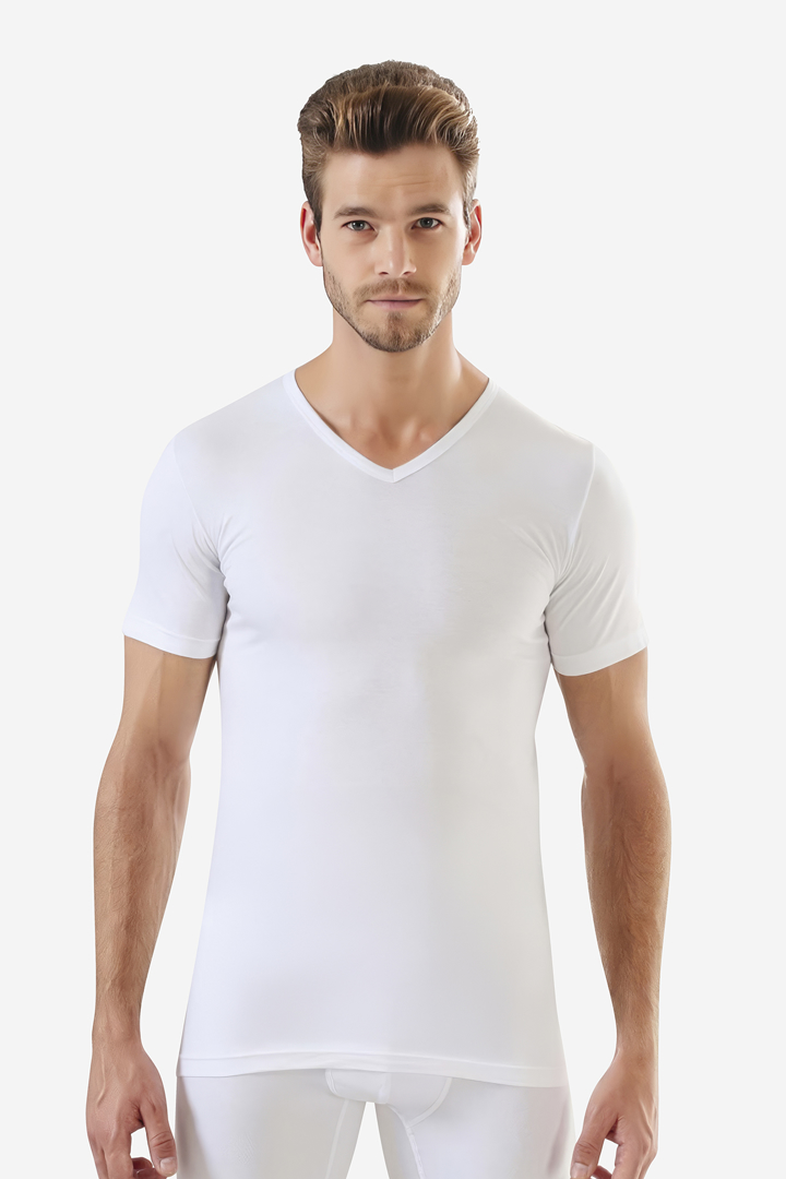 Picture of Erkek V Yaka T-Shirt Penye Süprem (%100 Pamuk)